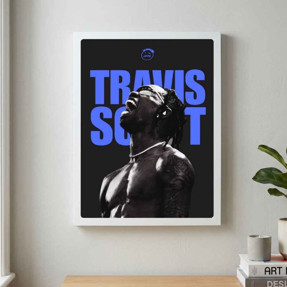 Travis Scott Poster with Frame - Vibes DistrictTravis Scott Poster with Frame BiancoVibes District