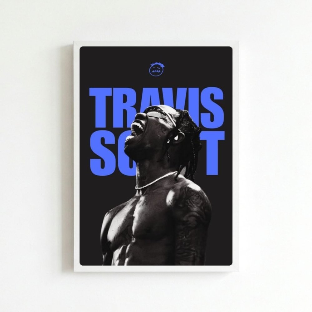 Travis Scott Poster with Frame - Vibes DistrictTravis Scott Poster with Frame BiancoVibes District