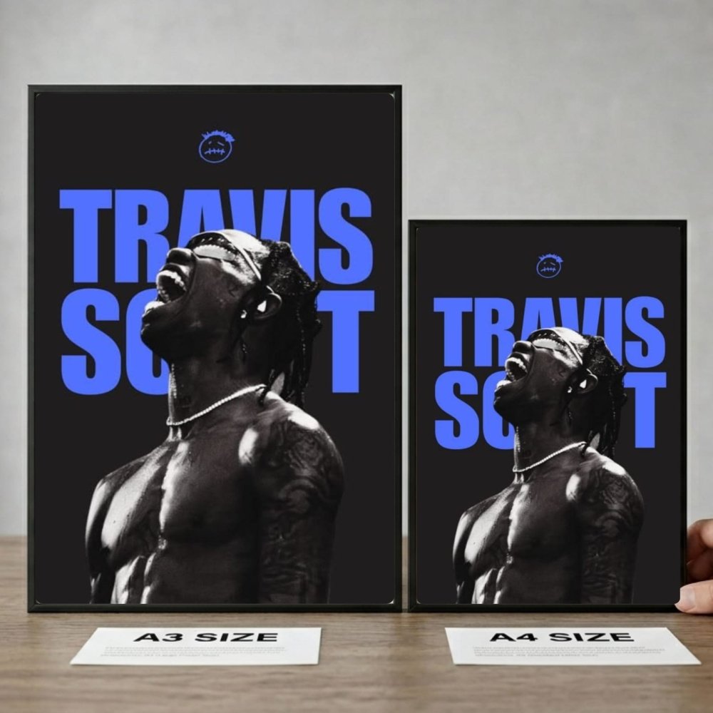 Travis Scott Poster with Frame - Vibes DistrictTravis Scott Poster with Frame BiancoVibes District