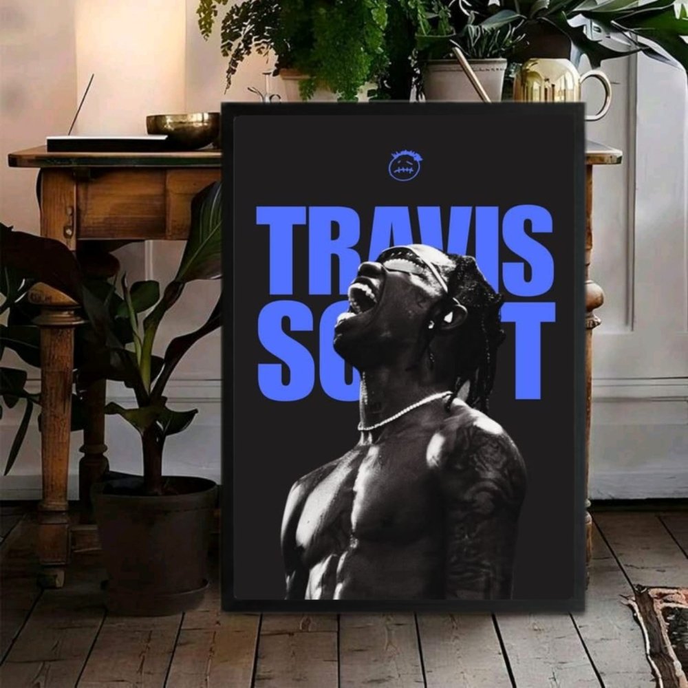 Travis Scott Poster with Frame - Vibes DistrictTravis Scott Poster with Frame BiancoVibes District