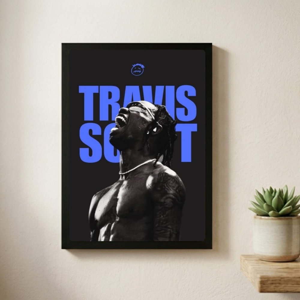 Travis Scott Poster with Frame - Vibes DistrictTravis Scott Poster with Frame BiancoVibes District