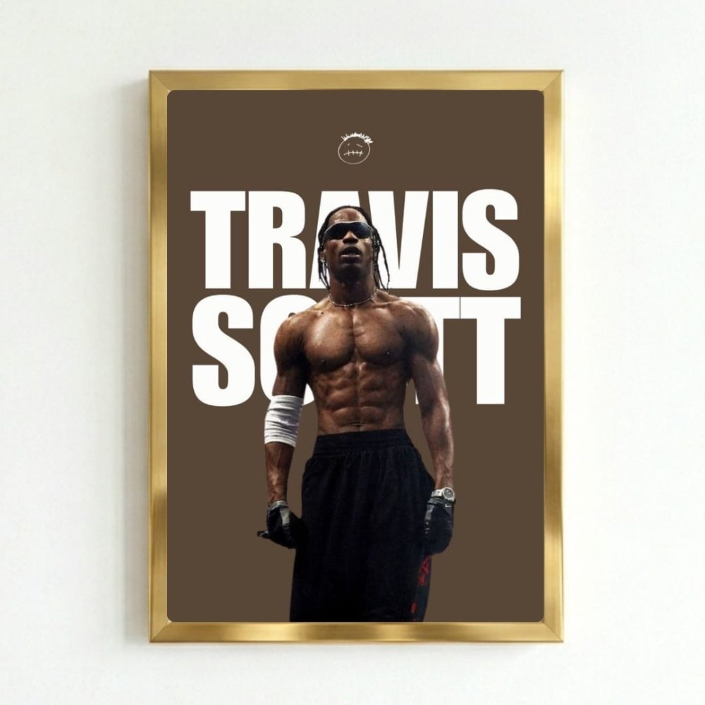 Travis Scott Poster with Frame - Vibes DistrictTravis Scott Poster with Frame GoldVibes District