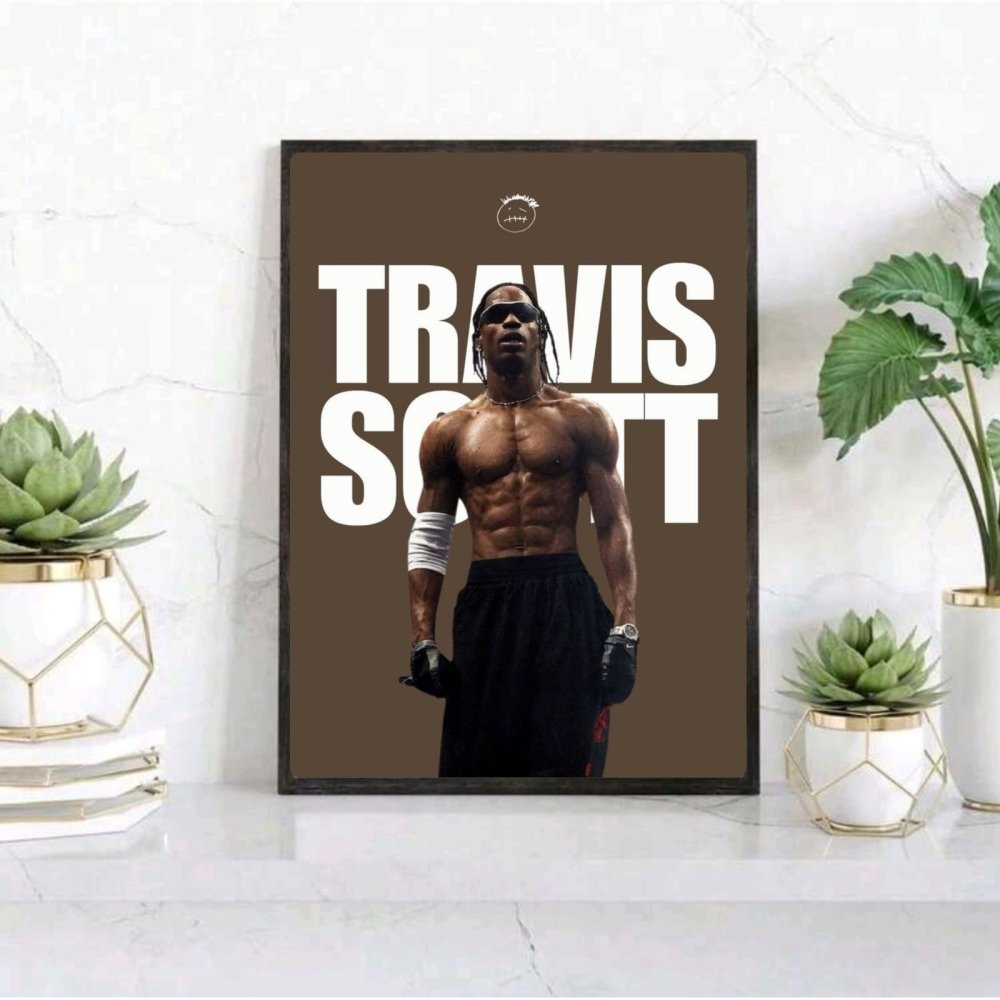 Travis Scott Poster with Frame - Vibes DistrictTravis Scott Poster with Frame SilverVibes District