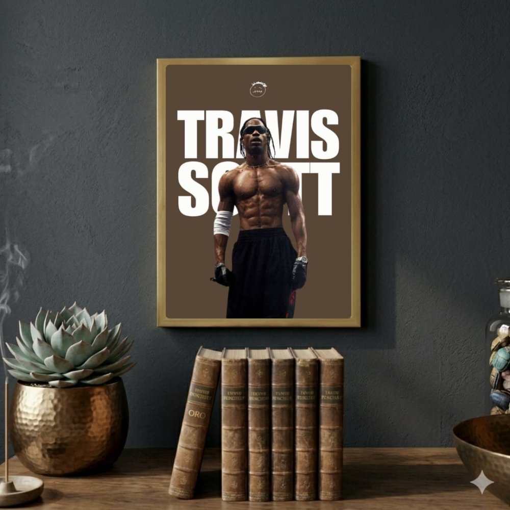 Travis Scott Poster with Frame - Vibes DistrictTravis Scott Poster with Frame SilverVibes District