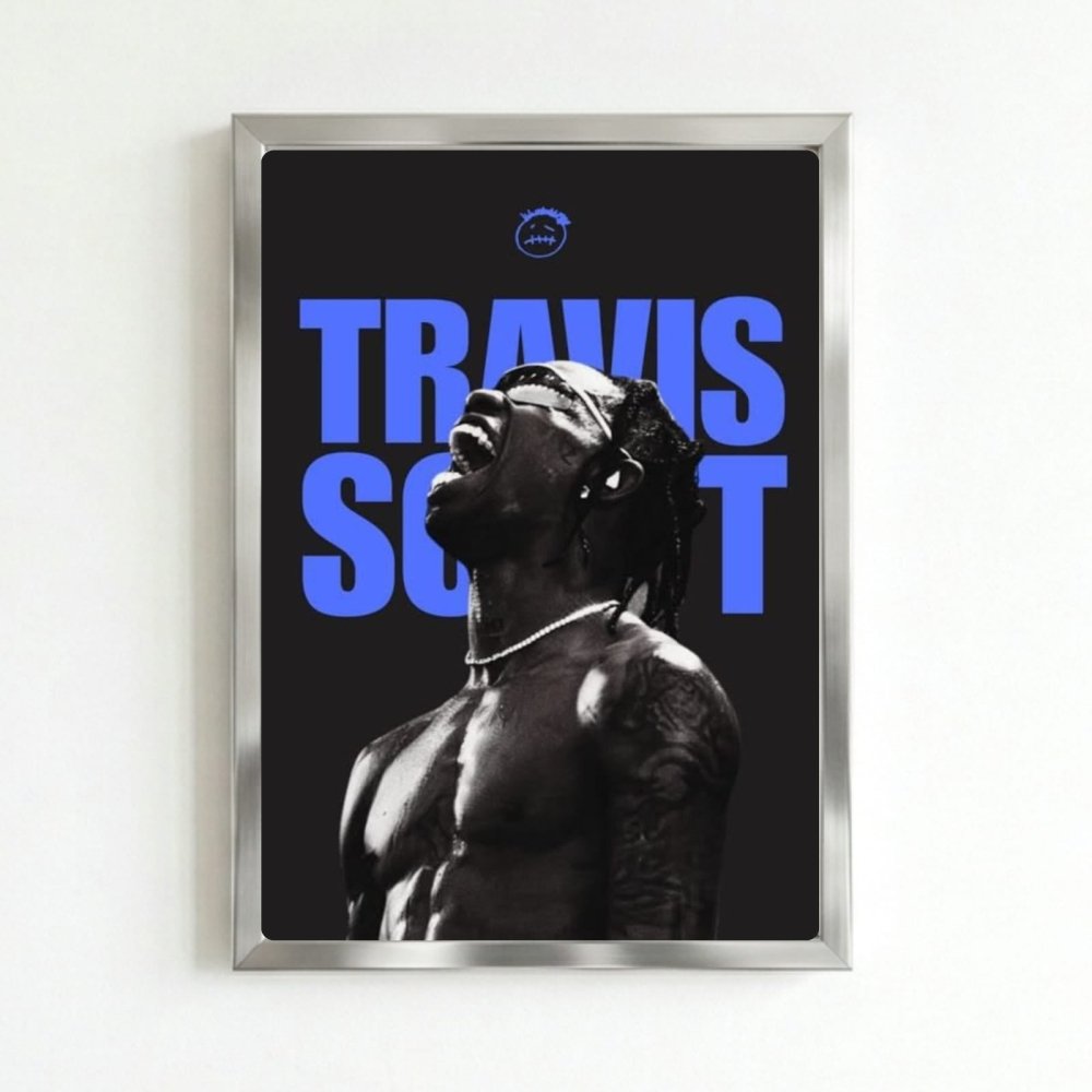 Travis Scott Poster with Frame - Vibes DistrictTravis Scott Poster with Frame SilverVibes District
