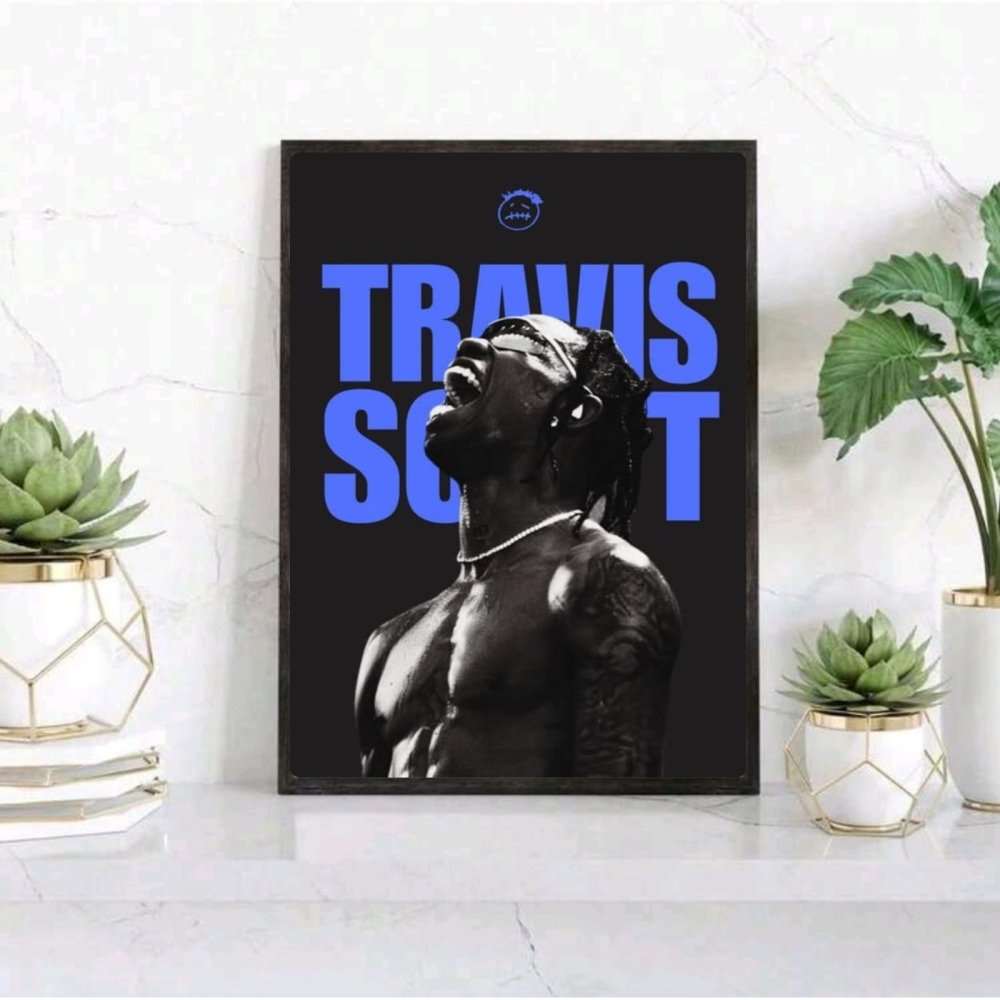 Travis Scott Poster with Frame - Vibes DistrictTravis Scott Poster with Frame BiancoVibes District