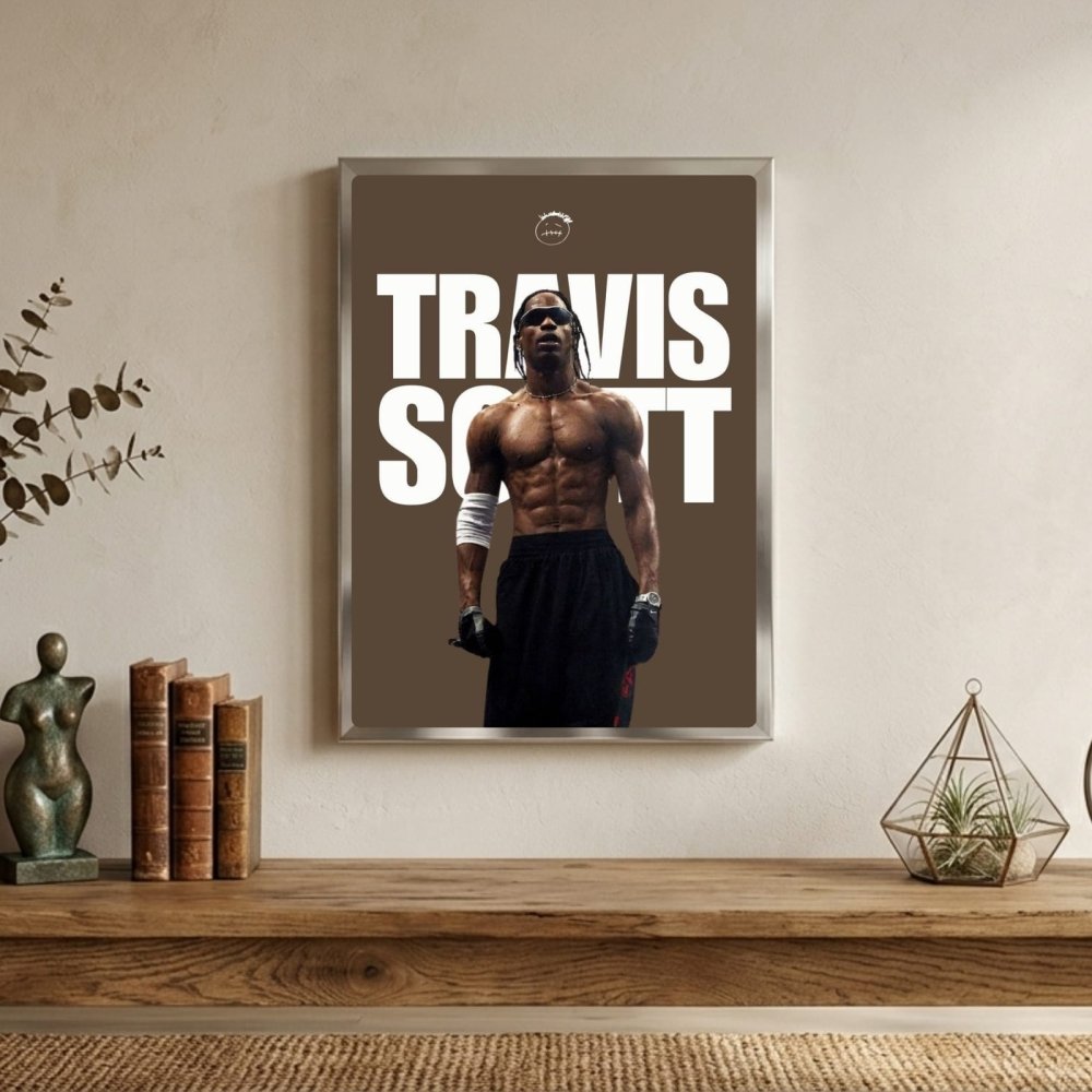 Travis Scott Poster with Frame - Vibes DistrictTravis Scott Poster with Frame SilverVibes District