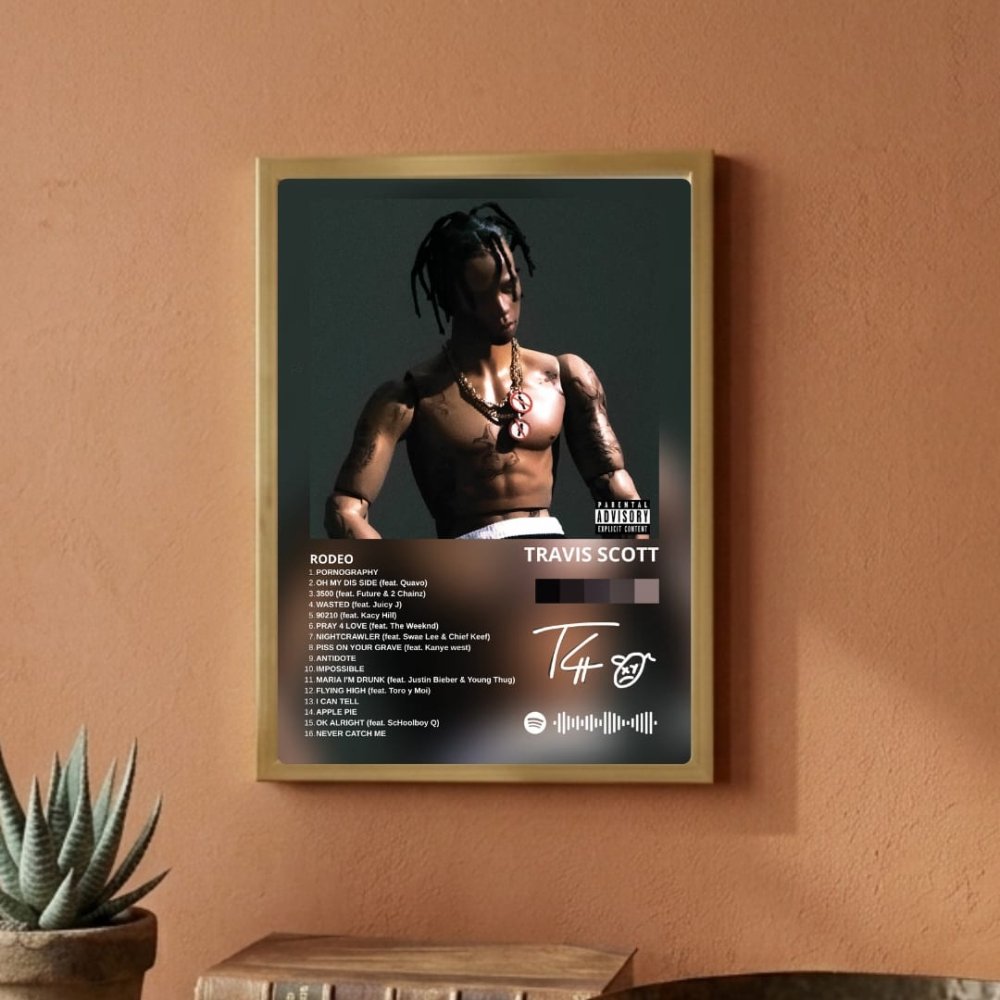 travis scott - rodeo - Vibes Districttravis scott - rodeo poster SilverVibes District
