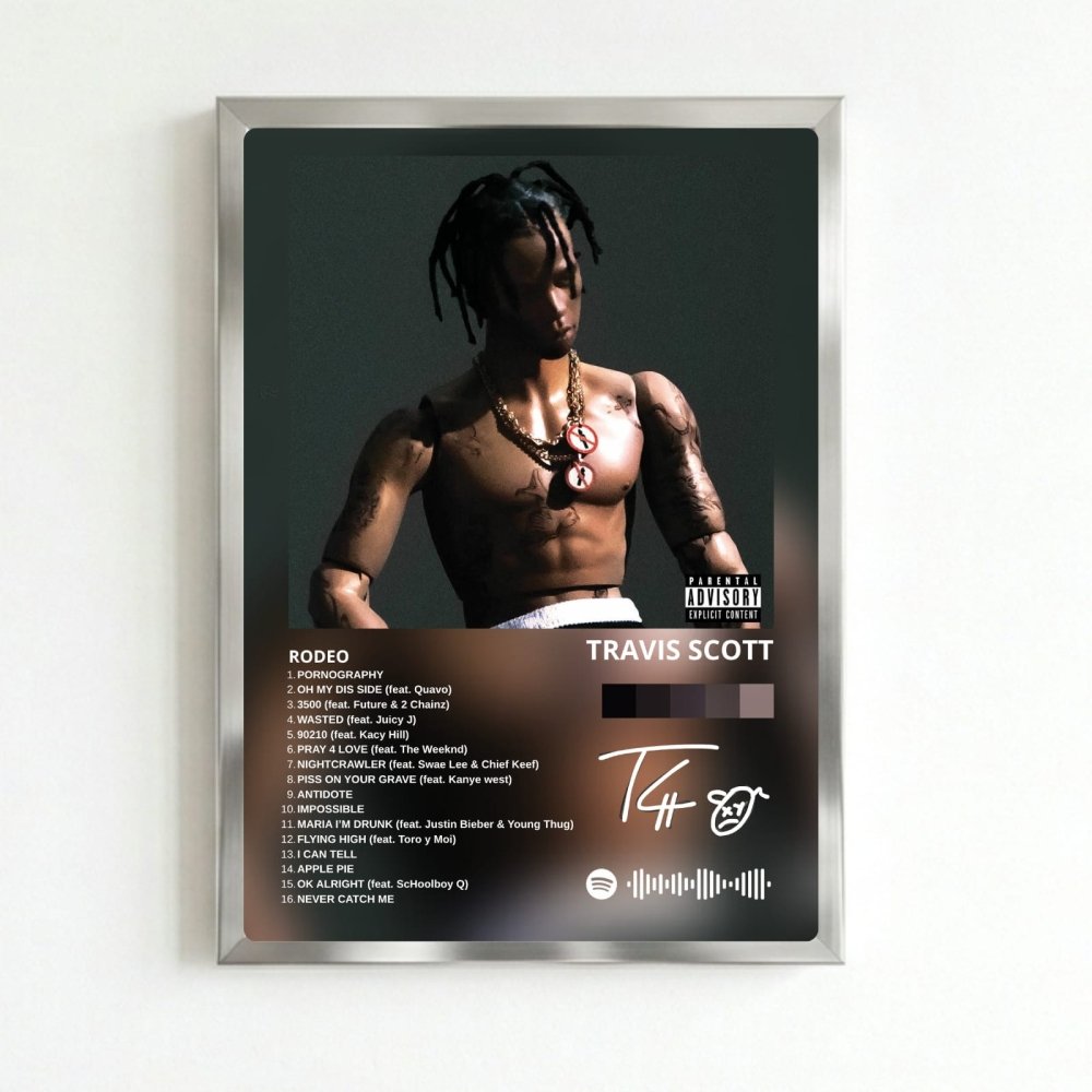 travis scott - rodeo - Vibes Districttravis scott - rodeo poster SilverVibes District