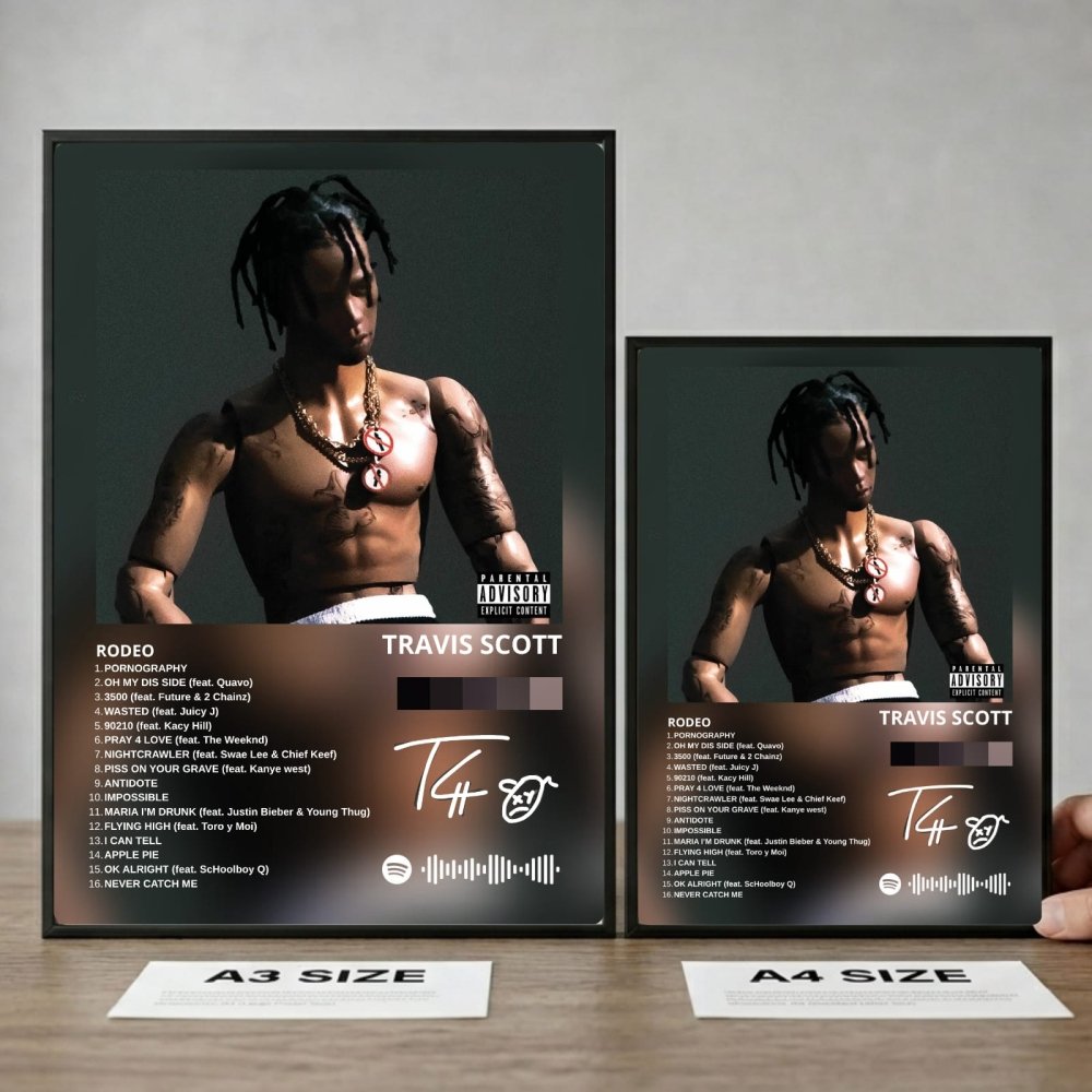 travis scott - rodeo - Vibes Districttravis scott - rodeo poster SilverVibes District