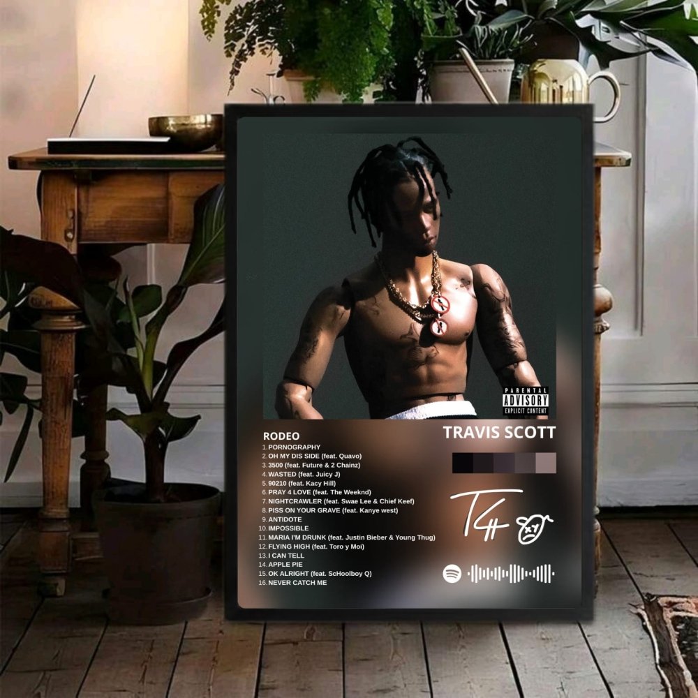 travis scott - rodeo - Vibes Districttravis scott - rodeo poster SilverVibes District