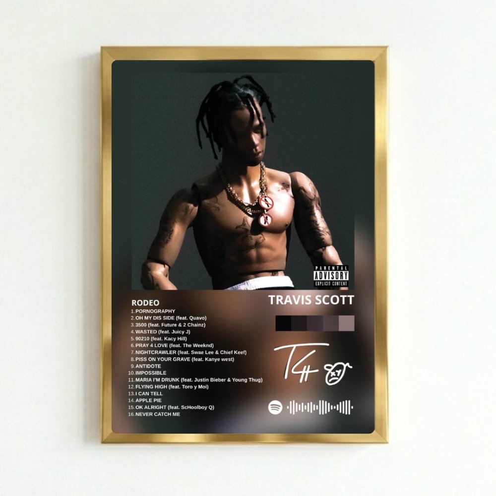 travis scott - rodeo - Vibes Districttravis scott - rodeo poster GoldVibes District