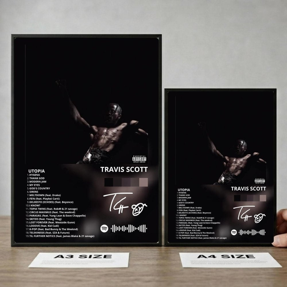 travis scott - utopia - Vibes Districttravis scott - utopia poster GoldVibes District