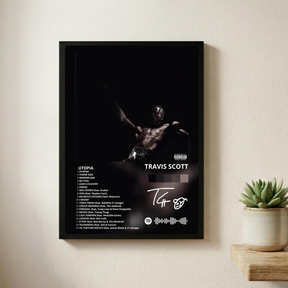travis scott - utopia - Vibes Districttravis scott - utopia poster GoldVibes District