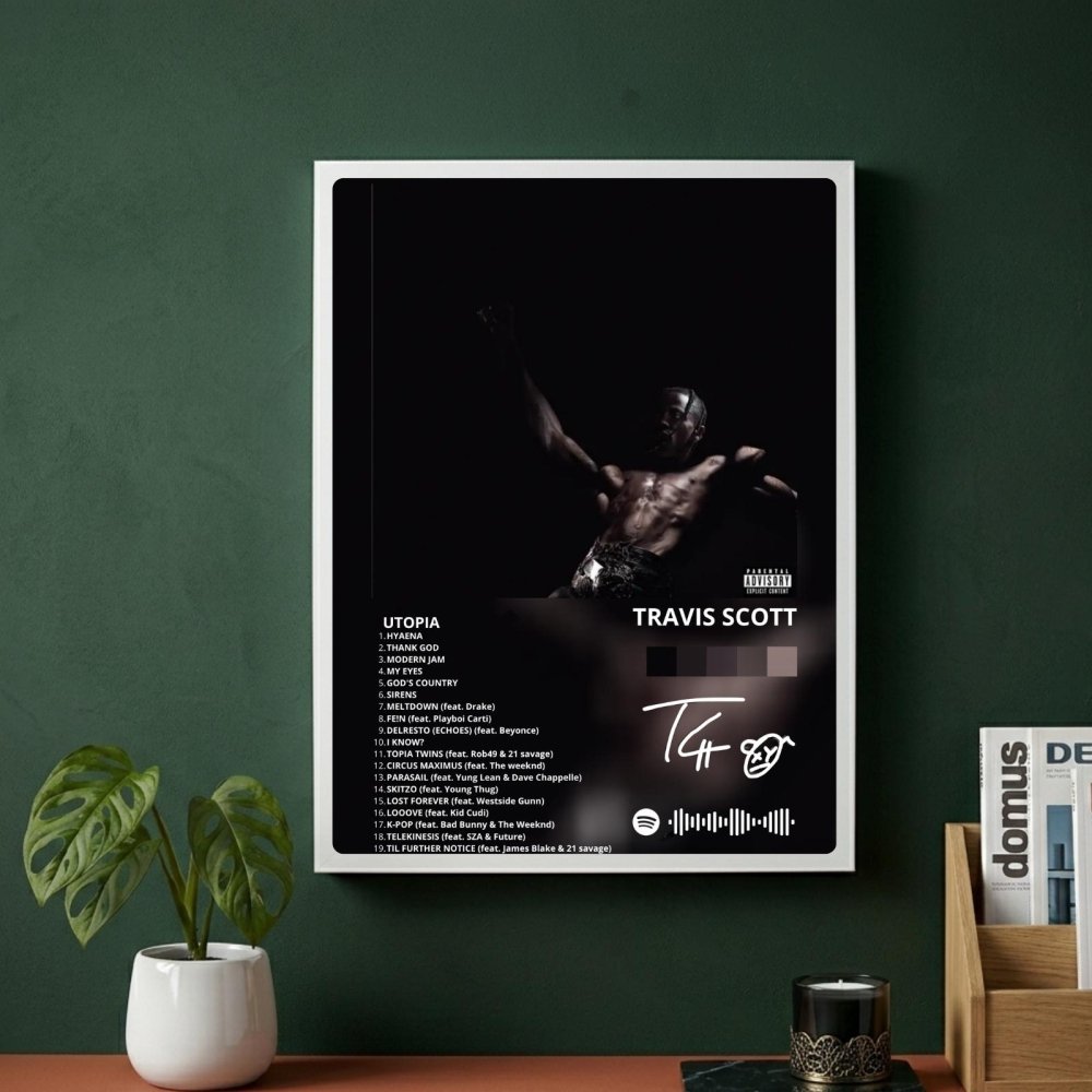 travis scott - utopia - Vibes Districttravis scott - utopia poster GoldVibes District