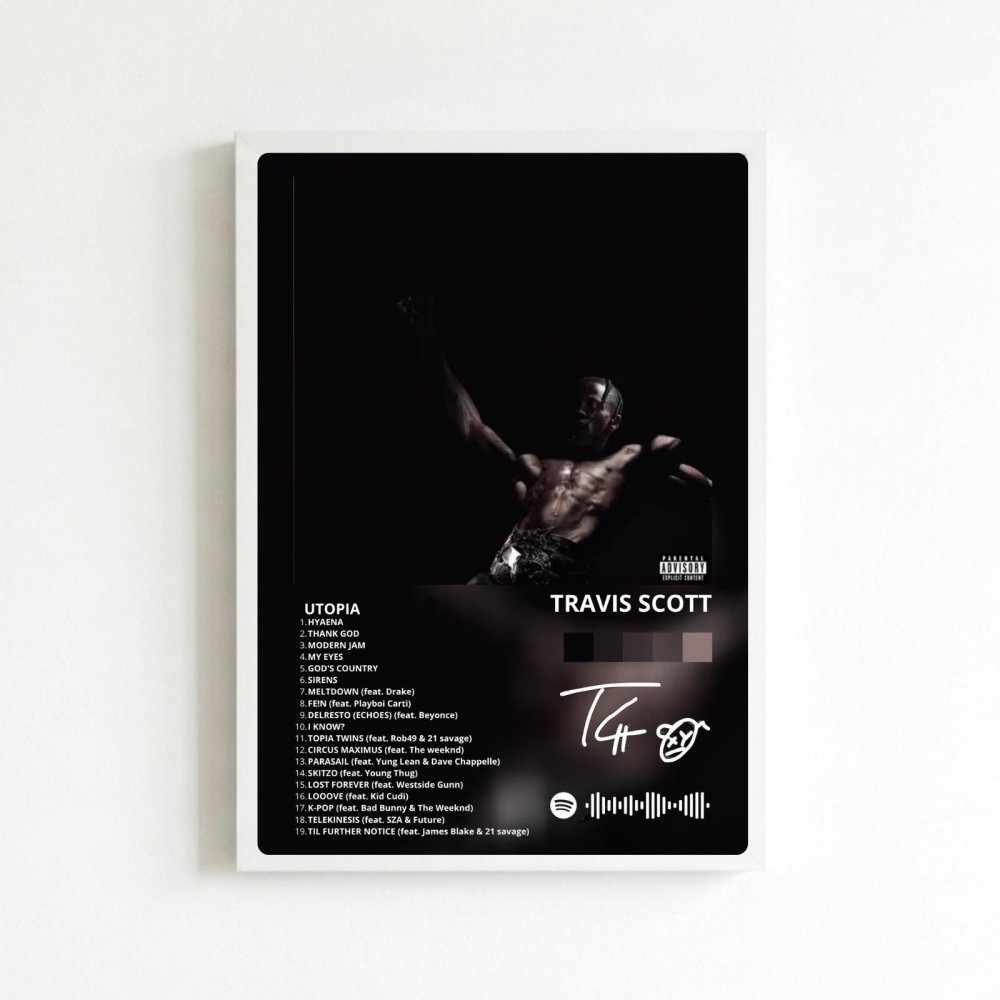 travis scott - utopia - Vibes Districttravis scott - utopia poster BiancoVibes District