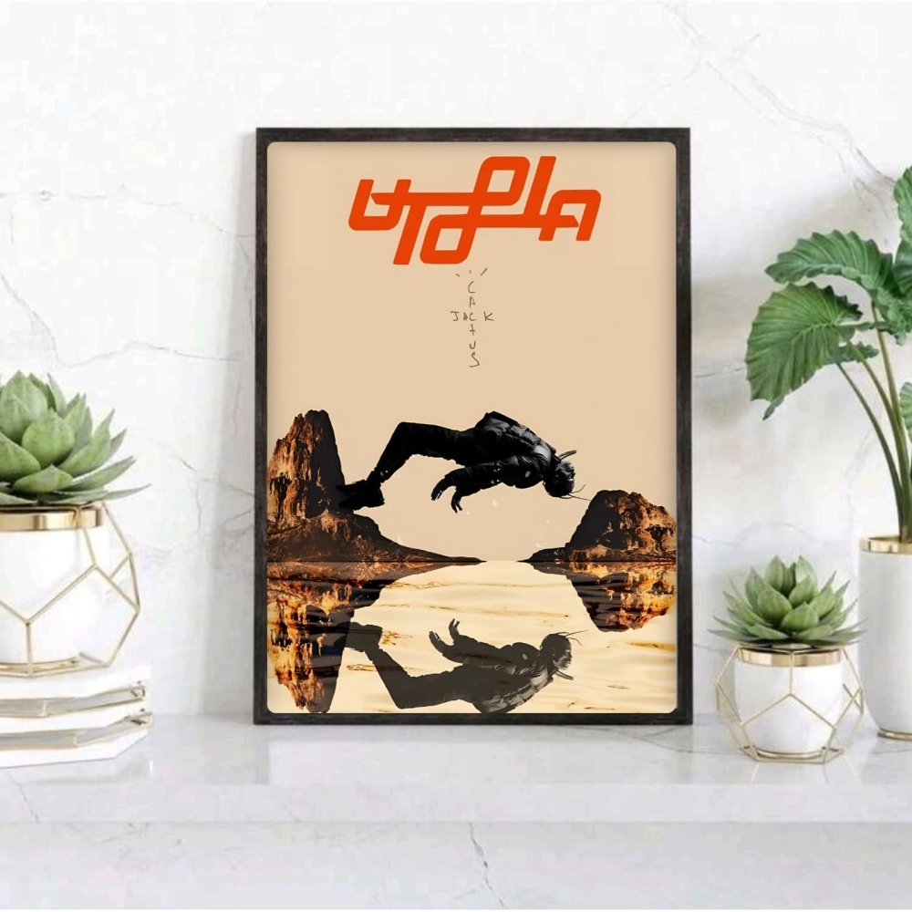 Travis Scott - Utopia Poster with Frame - Vibes DistrictTravis Scott - Utopia Poster with Frame GoldVibes District