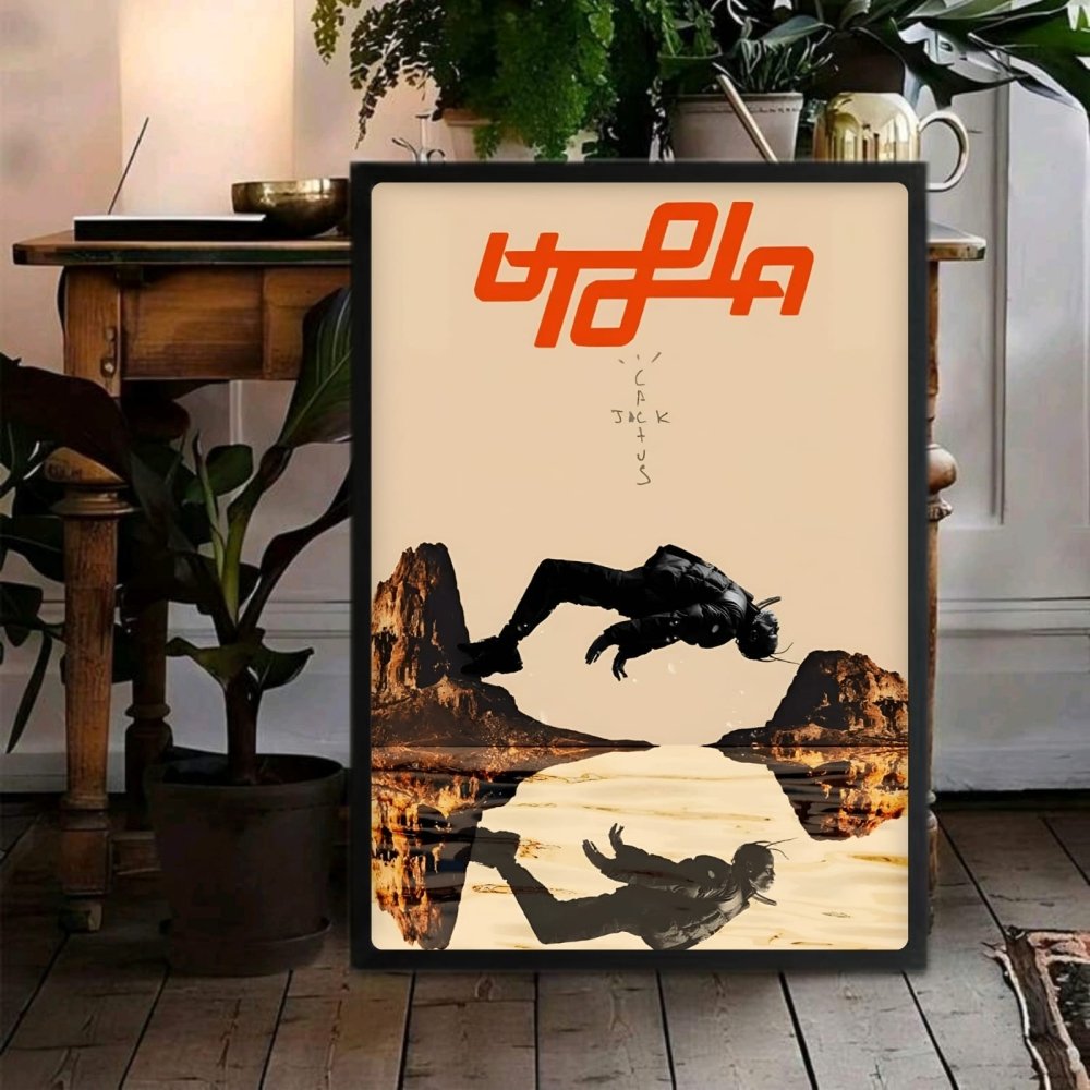 Travis Scott - Utopia Poster with Frame - Vibes DistrictTravis Scott - Utopia Poster with Frame GoldVibes District