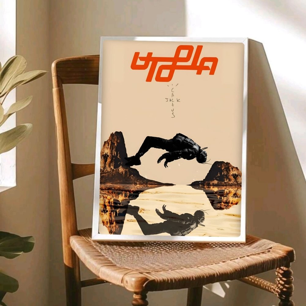 Travis Scott - Utopia Poster with Frame - Vibes DistrictTravis Scott - Utopia Poster with Frame GoldVibes District