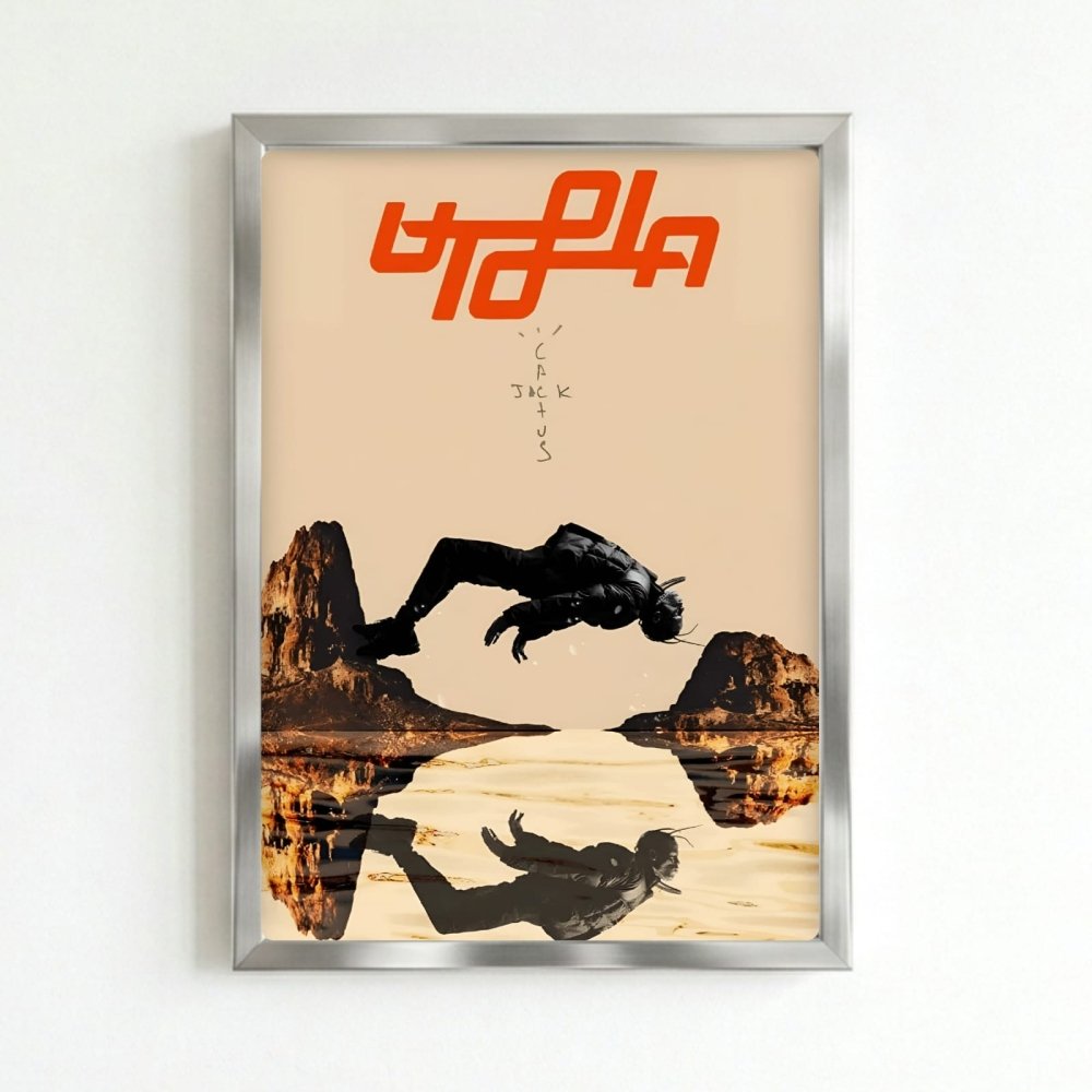 Travis Scott - Utopia Poster with Frame - Vibes DistrictTravis Scott - Utopia Poster with Frame SilverVibes District