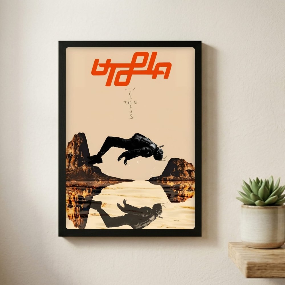 Travis Scott - Utopia Poster with Frame - Vibes DistrictTravis Scott - Utopia Poster with Frame GoldVibes District