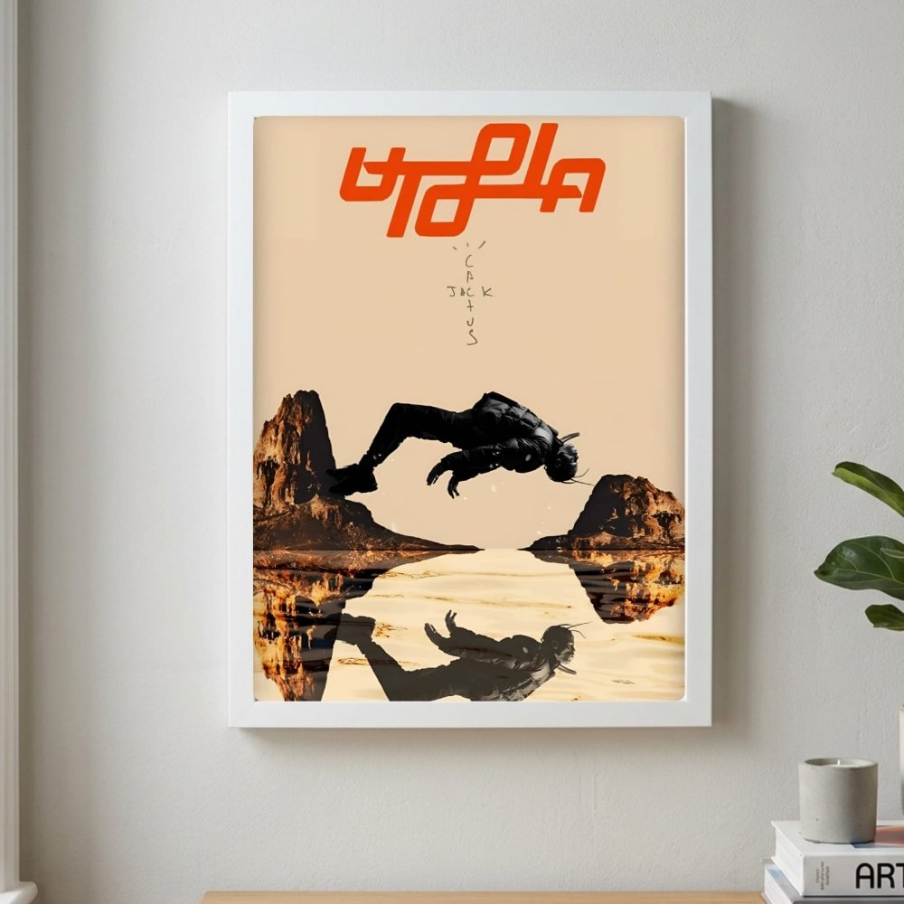 Travis Scott - Utopia Poster with Frame - Vibes DistrictTravis Scott - Utopia Poster with Frame GoldVibes District