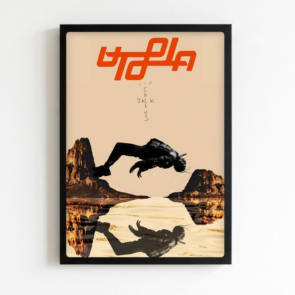 Travis Scott - Utopia Poster with Frame - Vibes DistrictTravis Scott - Utopia Poster with Frame NeroVibes District