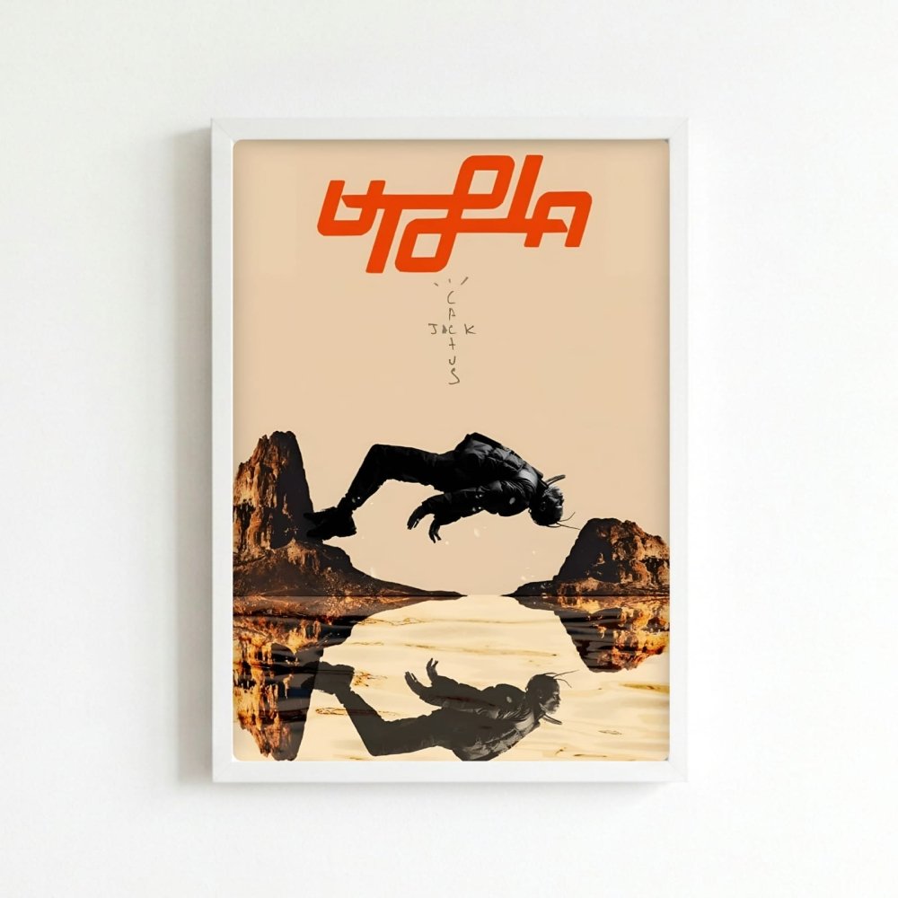 Travis Scott - Utopia Poster with Frame - Vibes DistrictTravis Scott - Utopia Poster with Frame BiancoVibes District