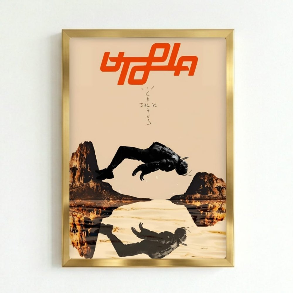 Travis Scott - Utopia Poster with Frame - Vibes DistrictTravis Scott - Utopia Poster with Frame GoldVibes District