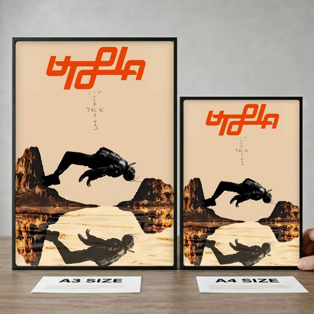 Travis Scott - Utopia Poster with Frame - Vibes DistrictTravis Scott - Utopia Poster with Frame GoldVibes District