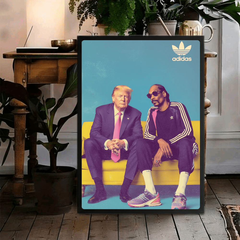 Trump, snoop dog, adidas - Vibes DistrictTrump, snoop dog, adidas poster NeroVibes District