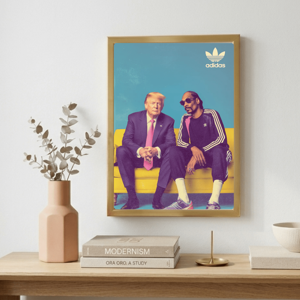 Trump, snoop dog, adidas - Vibes DistrictTrump, snoop dog, adidas poster NeroVibes District