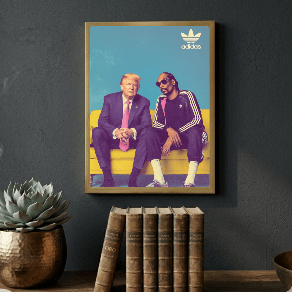 Trump, snoop dog, adidas - Vibes DistrictTrump, snoop dog, adidas poster NeroVibes District