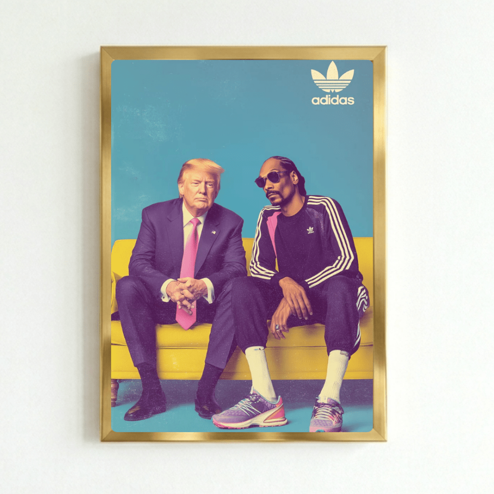 Trump, snoop dog, adidas - Vibes DistrictTrump, snoop dog, adidas poster NeroVibes District