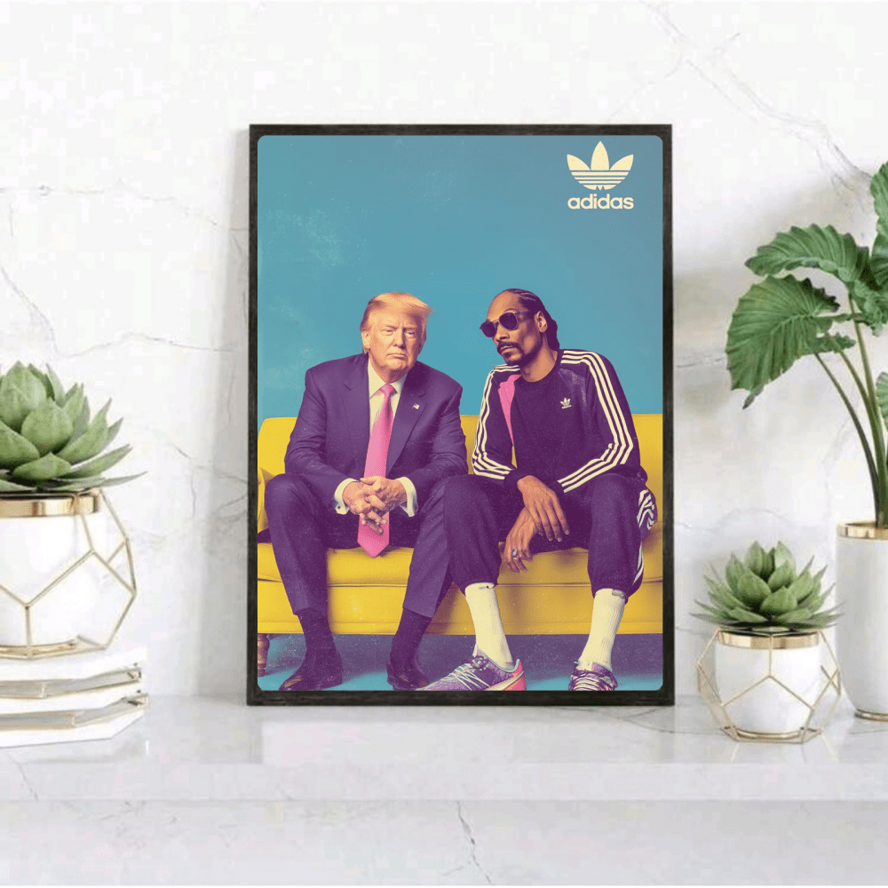 Trump, snoop dog, adidas - Vibes DistrictTrump, snoop dog, adidas poster NeroVibes District