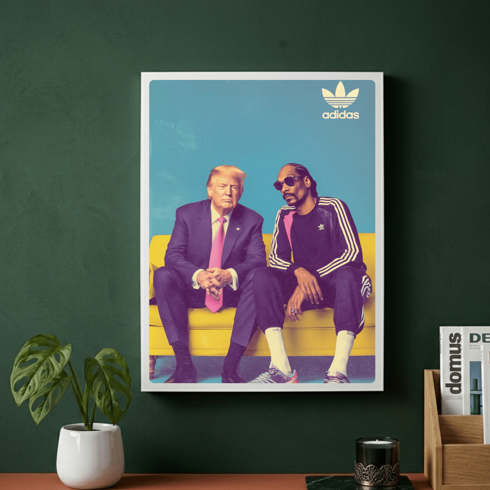Trump, snoop dog, adidas - Vibes DistrictTrump, snoop dog, adidas poster NeroVibes District
