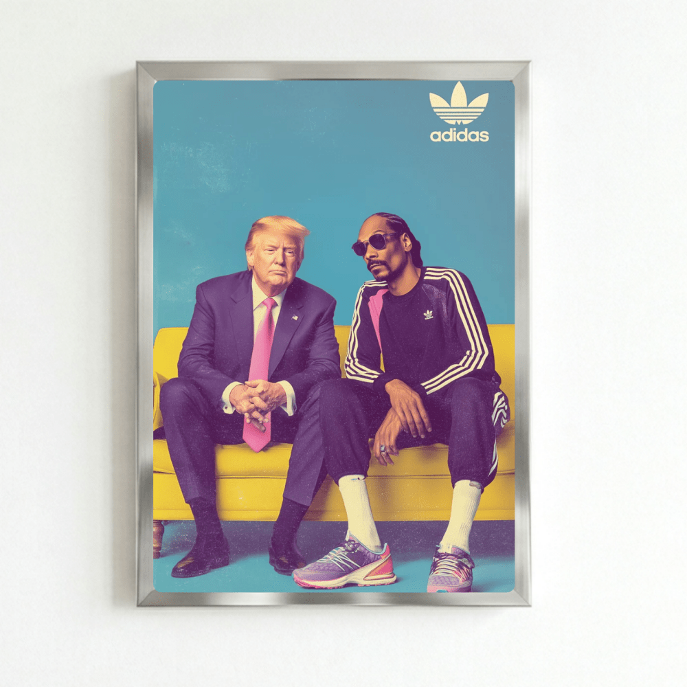 Trump, snoop dog, adidas - Vibes DistrictTrump, snoop dog, adidas poster NeroVibes District