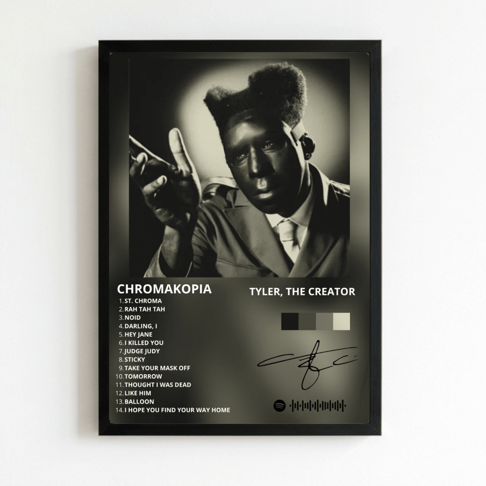 Tyler The Creator - Chromakopia Poster with Frame - Vibes DistrictTyler The Creator - Chromakopia Poster with Frame NeroVibes District
