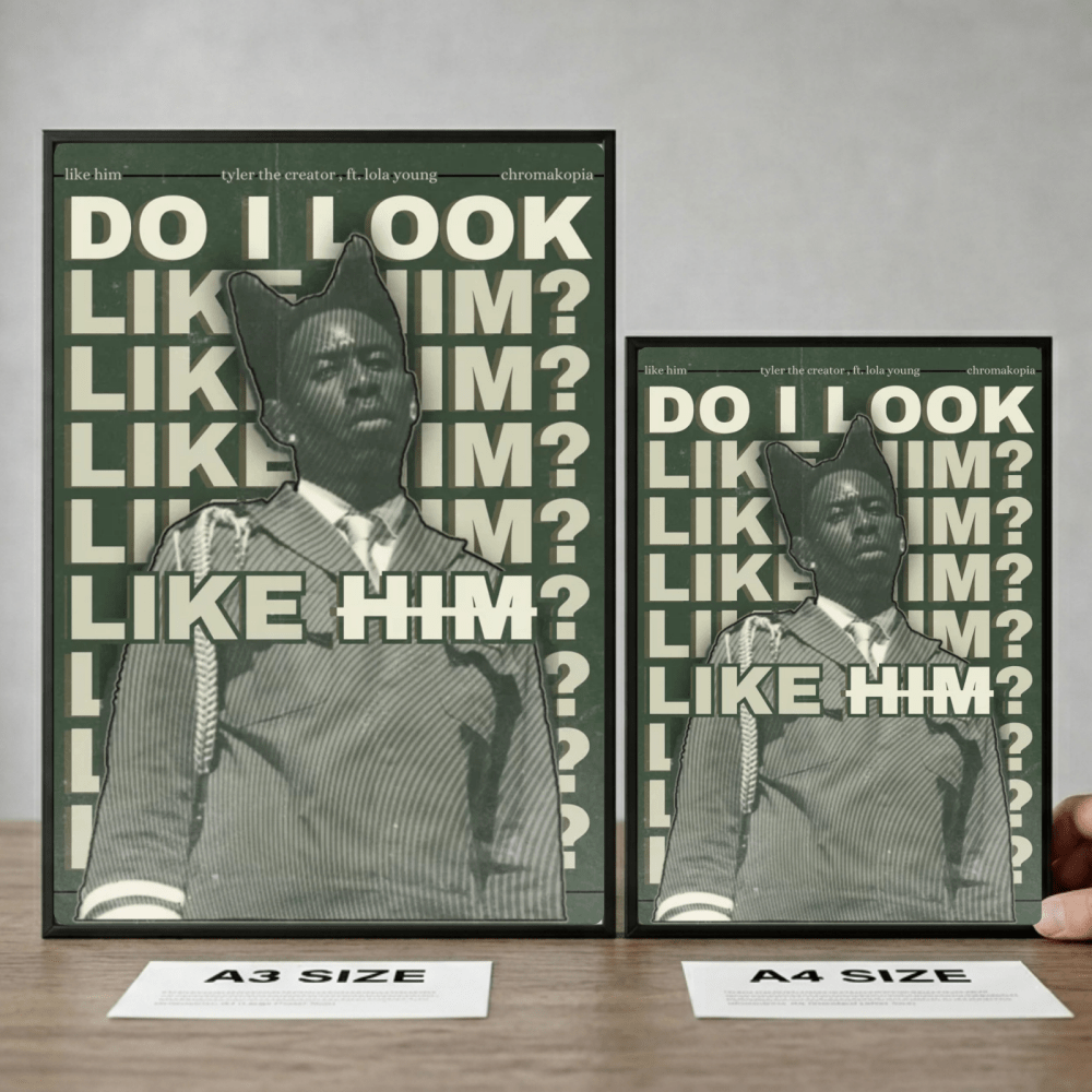 Tyler The Creator - Chromakopia Poster with Frame - Vibes DistrictTyler The Creator - Chromakopia Poster with Frame GoldVibes District