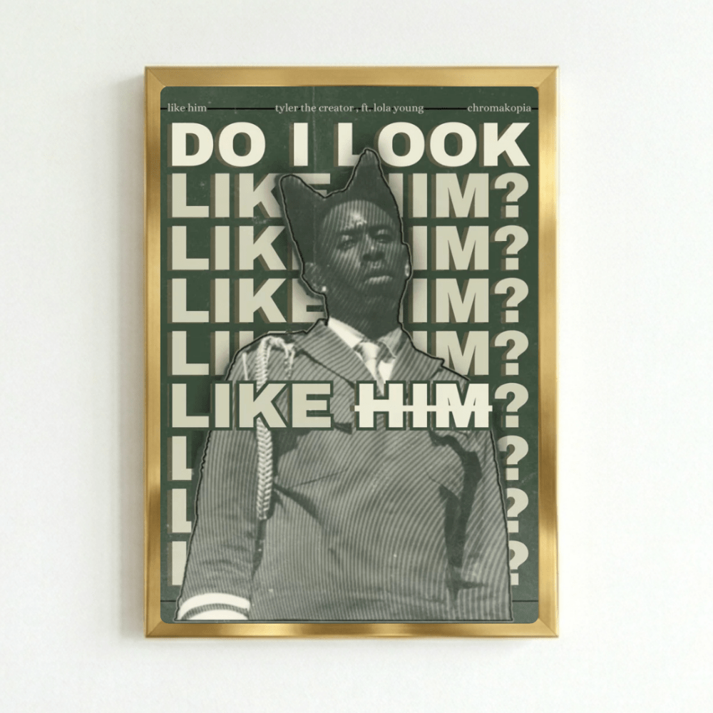 Tyler The Creator - Chromakopia Poster with Frame - Vibes DistrictTyler The Creator - Chromakopia Poster with Frame GoldVibes District