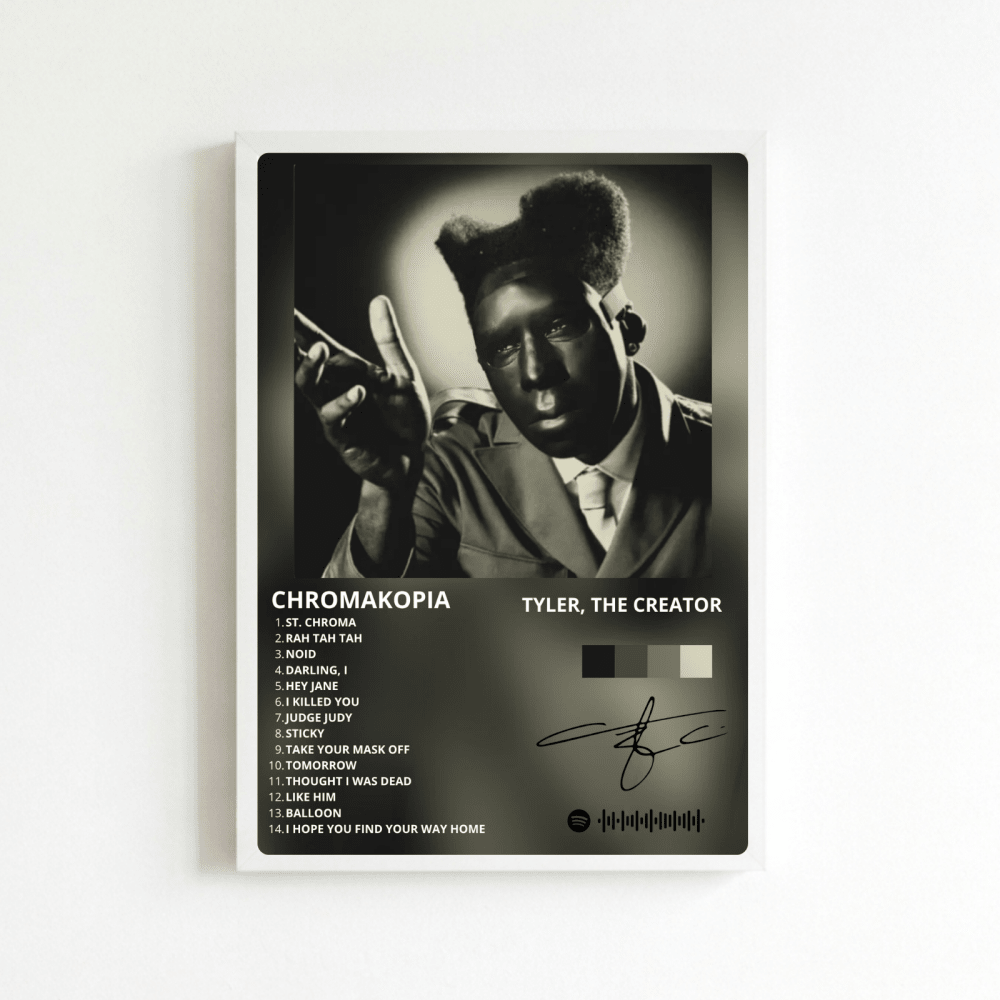 Tyler The Creator - Chromakopia Poster with Frame - Vibes DistrictTyler The Creator - Chromakopia Poster with Frame BiancoVibes District