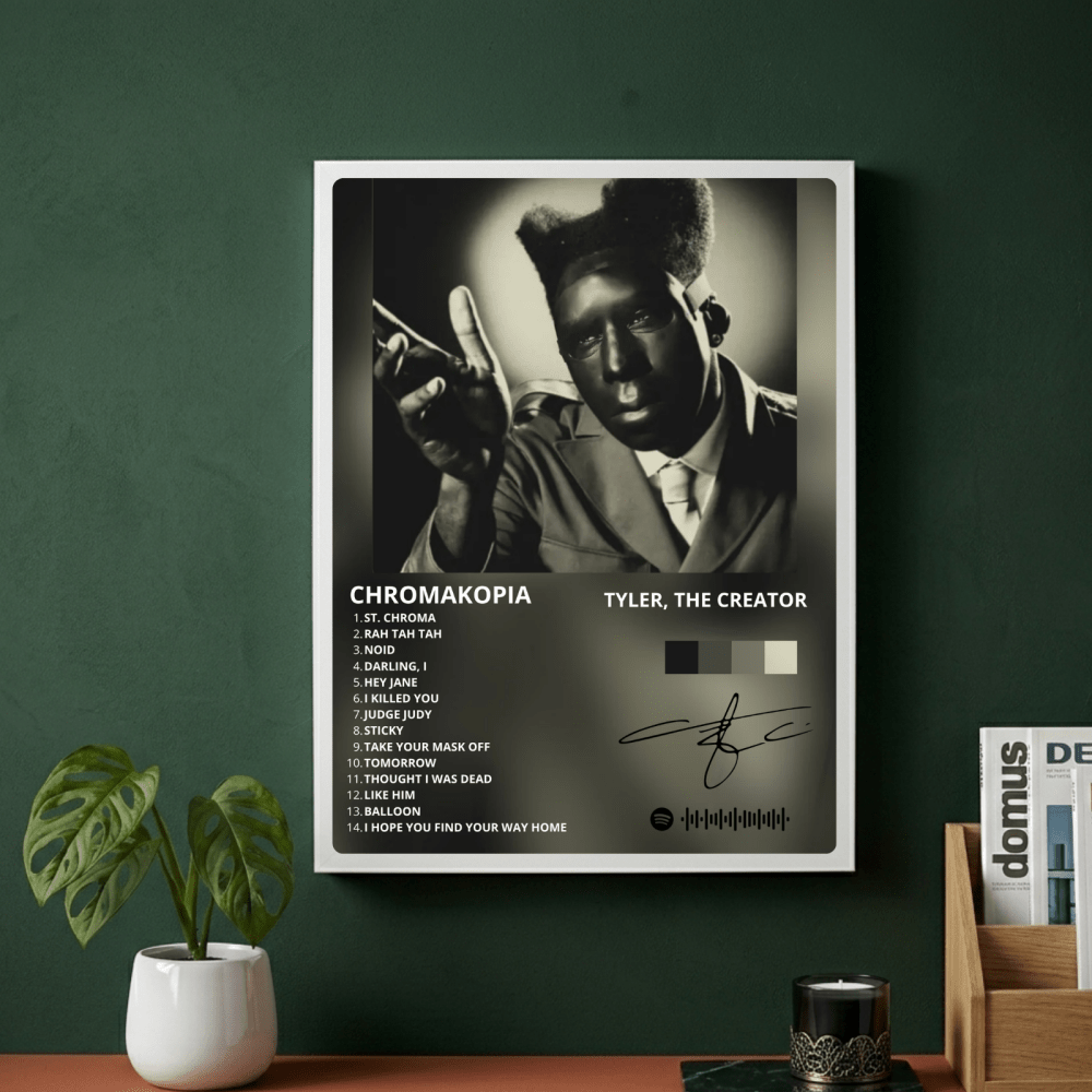 Tyler The Creator - Chromakopia Poster with Frame - Vibes DistrictTyler The Creator - Chromakopia Poster with Frame GoldVibes District