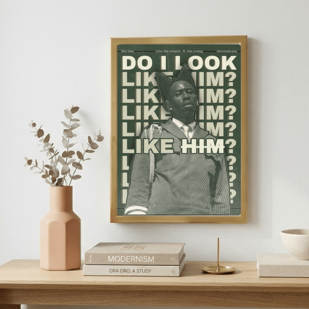 Tyler The Creator - Chromakopia Poster with Frame - Vibes DistrictTyler The Creator - Chromakopia Poster with Frame GoldVibes District
