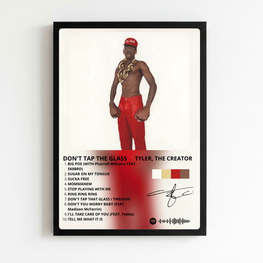 Tyler The Creator - Don't Tap The Glass Poster with Frame - Vibes DistrictTyler The Creator - Don't Tap The Glass Poster with Frame NeroVibes District