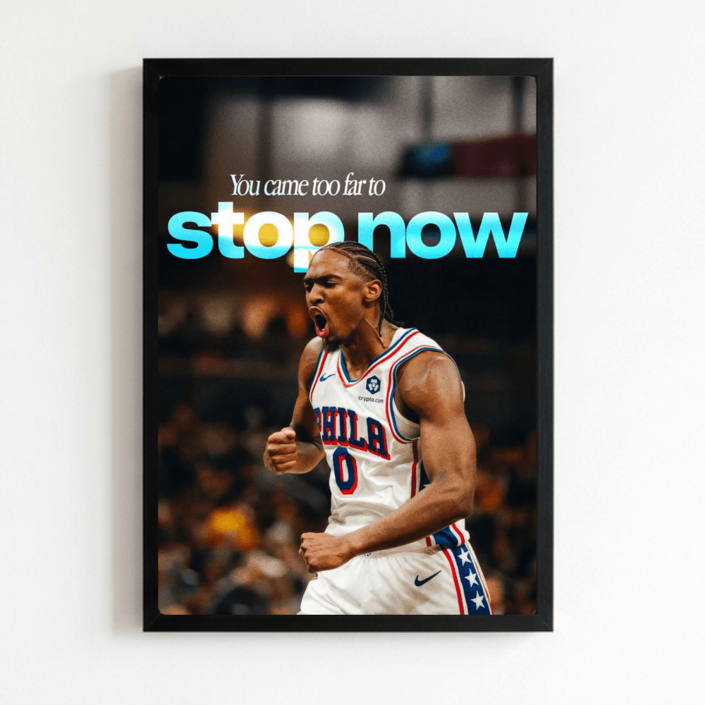 Tyrese Maxey - Basket - Vibes DistrictTyrese Maxey - Basket poster NeroVibes District