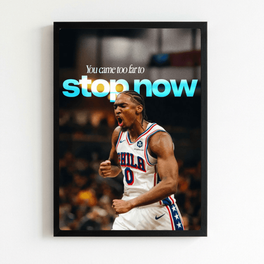 Tyrese Maxey - Basket - Vibes DistrictTyrese Maxey - Basket poster NeroVibes District