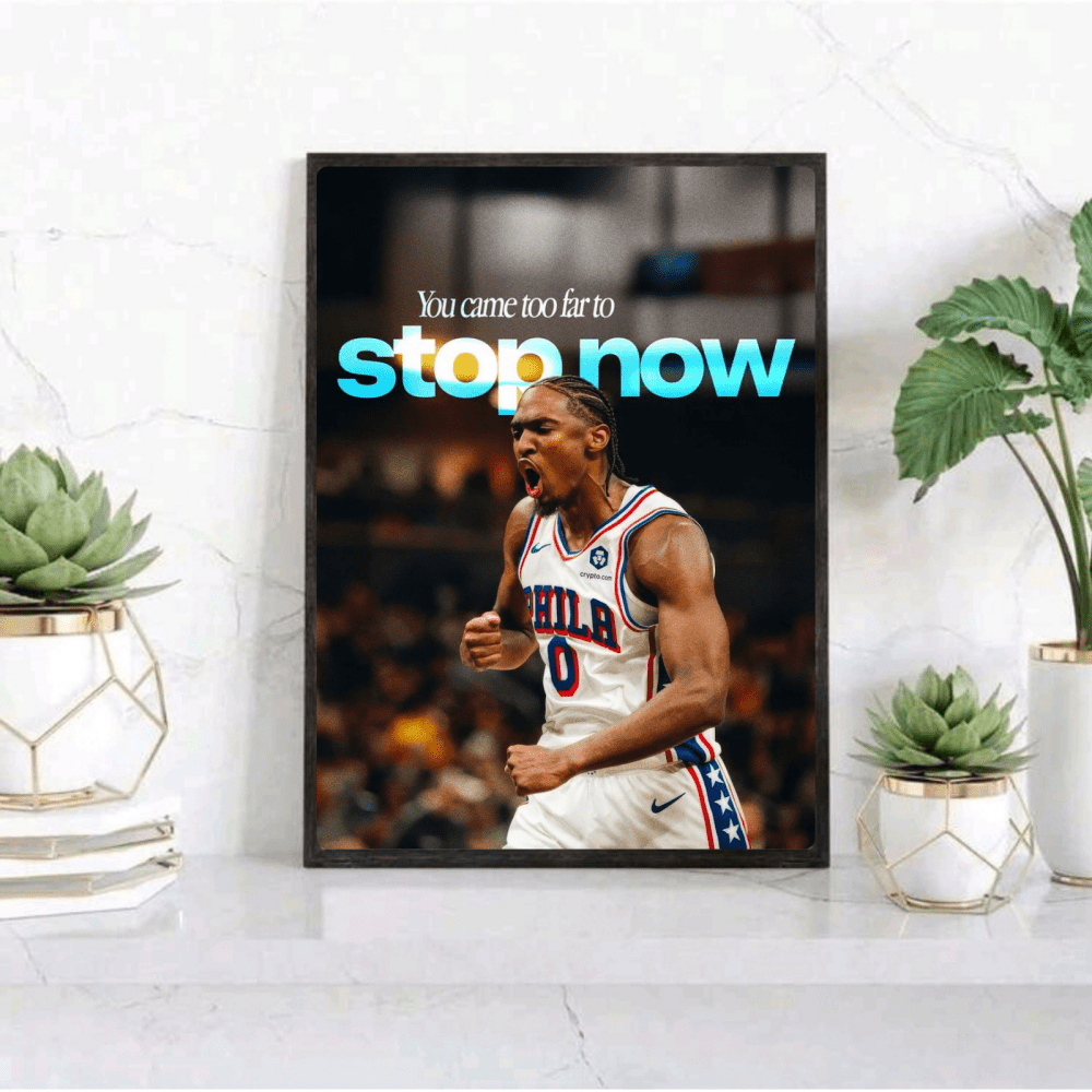 Tyrese Maxey - Basket - Vibes DistrictTyrese Maxey - Basket poster GoldVibes District