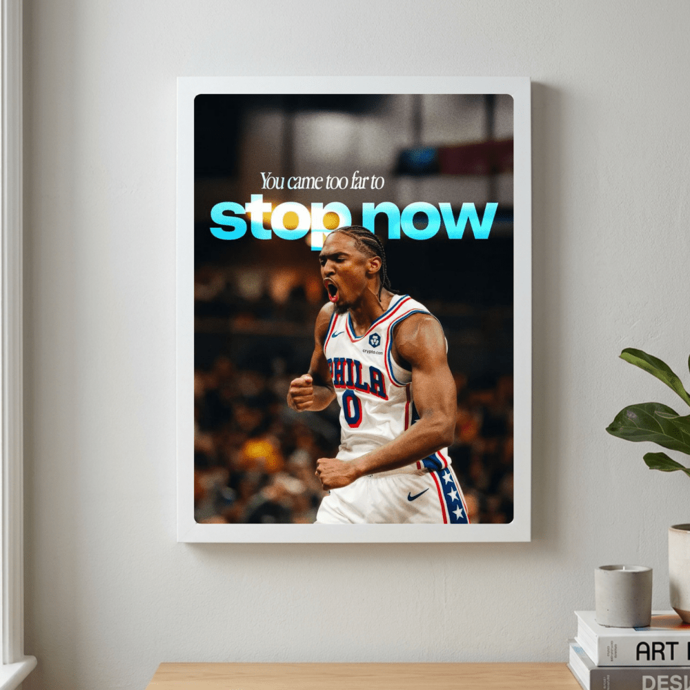 Tyrese Maxey - Basket - Vibes DistrictTyrese Maxey - Basket poster GoldVibes District