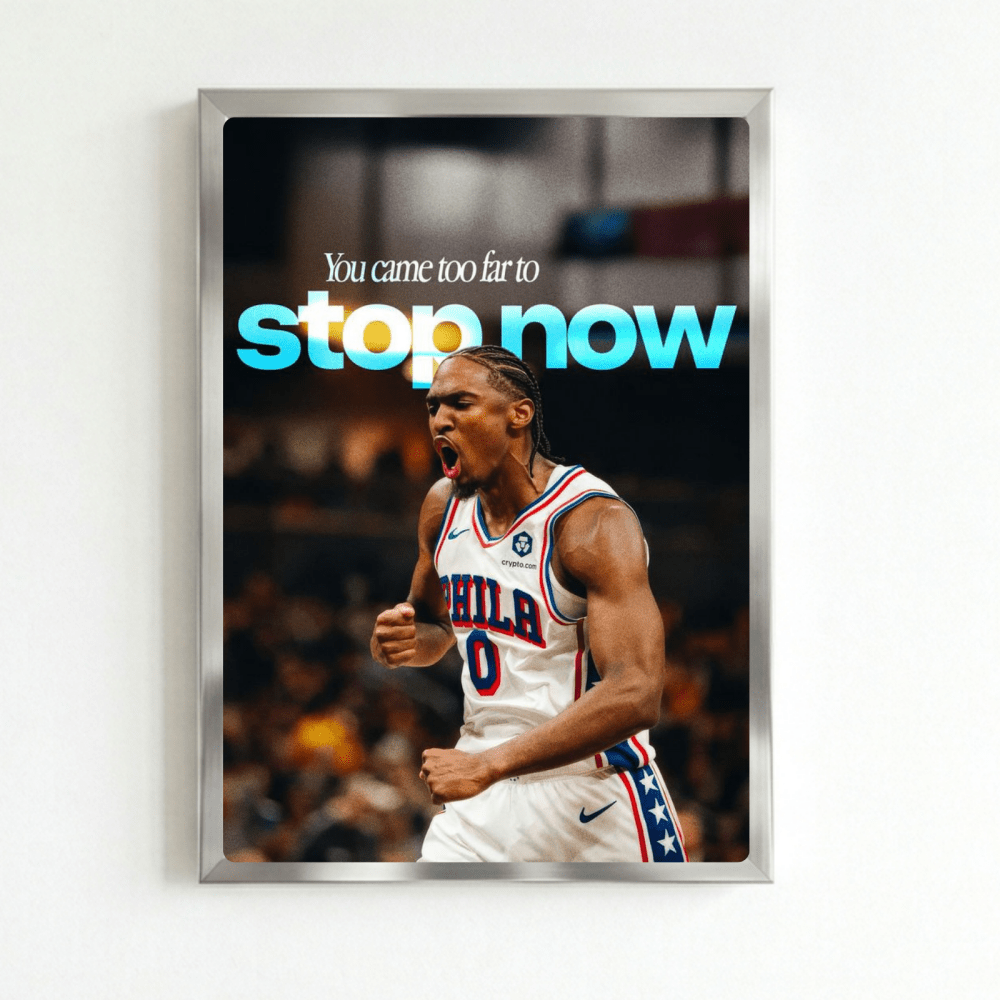 Tyrese Maxey - Basket - Vibes DistrictTyrese Maxey - Basket poster SilverVibes District
