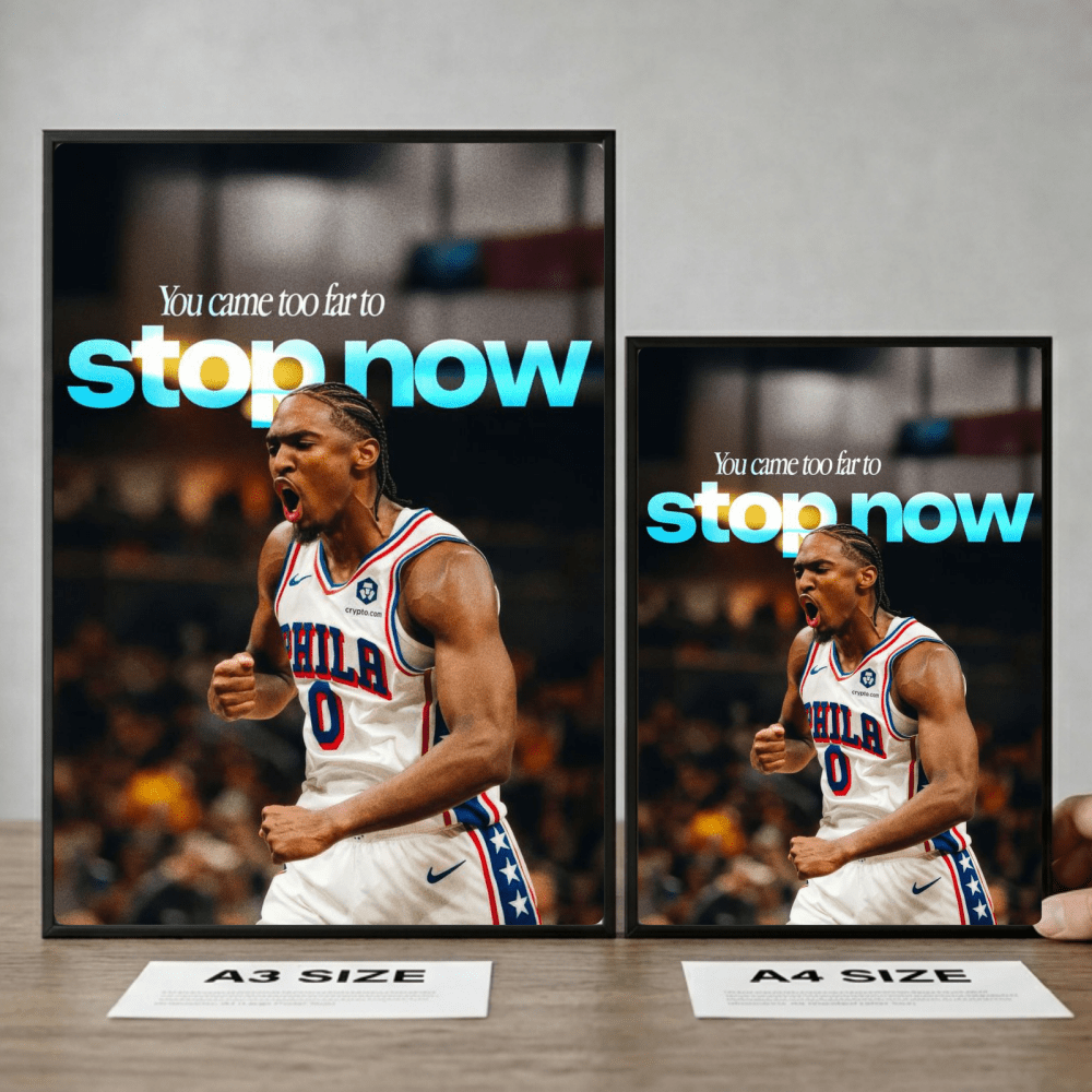 Tyrese Maxey - Basket - Vibes DistrictTyrese Maxey - Basket poster GoldVibes District
